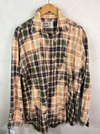 Vintage Green, Gold, White and Red Lightweight Cotton Size XXL
