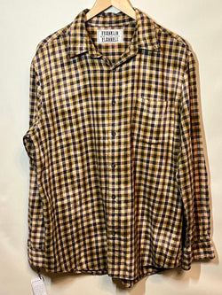 Vintage Brown, Gold and Yellow Flannel Size XL