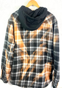 Vintage Black, Grey, Gold and White Flannel Jacket Size XL
