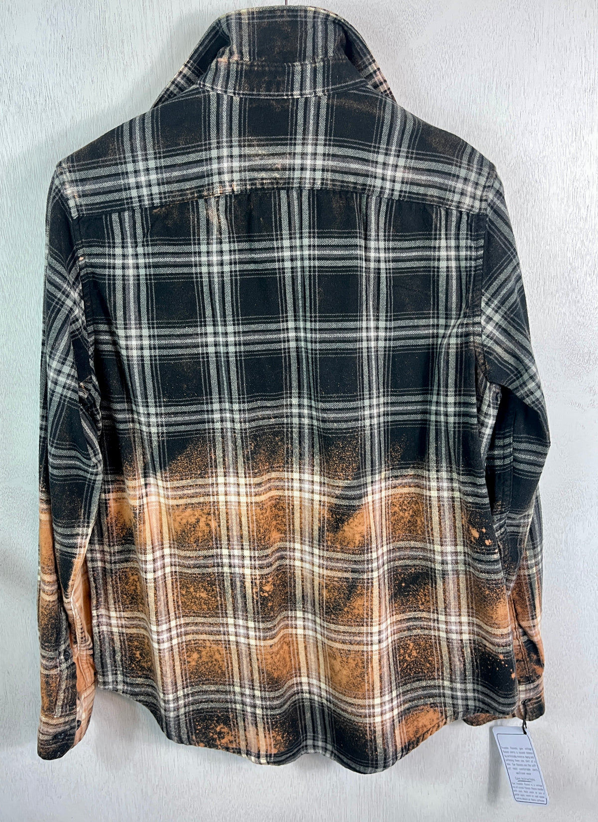 Vintage Black, White and Gold Flannel Size Small