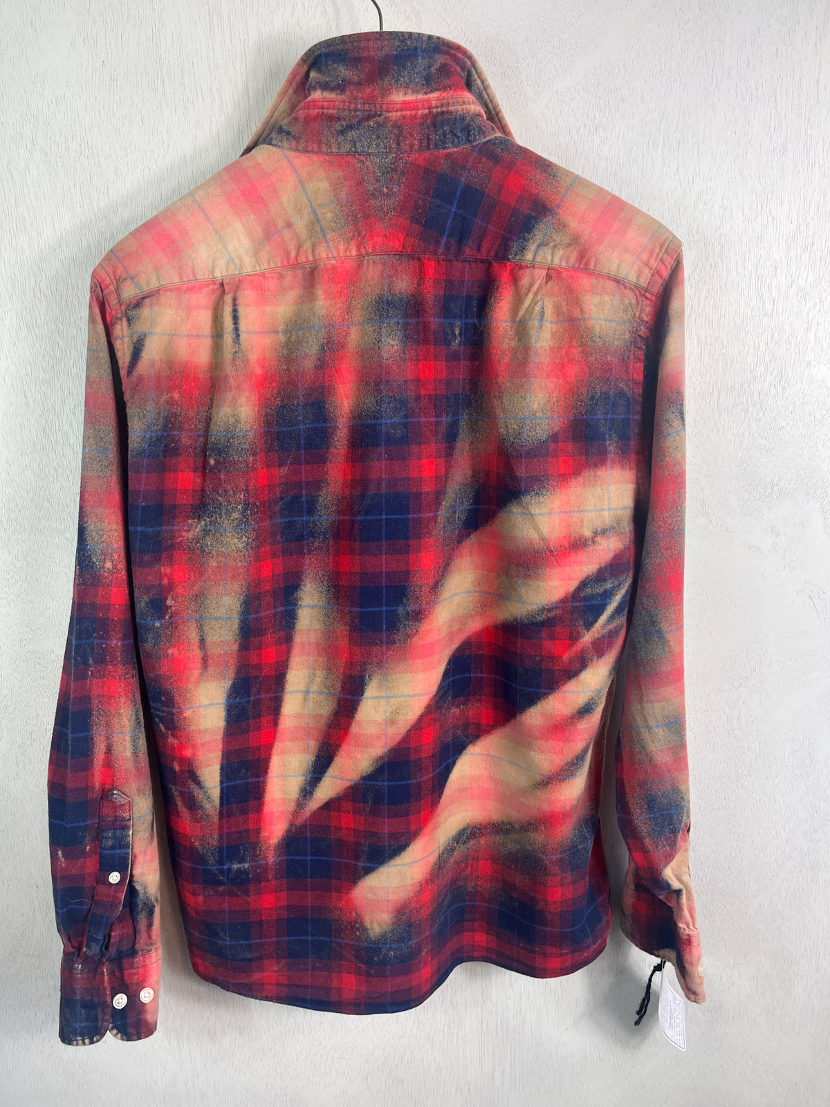 Vintage Red and Royal Blue Flannel Size Medium