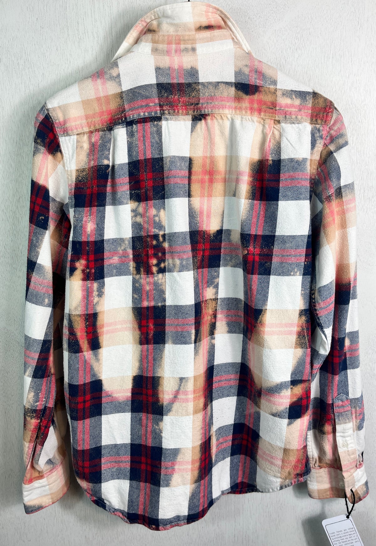 Vintage Red, White and Blue Flannel Size Small