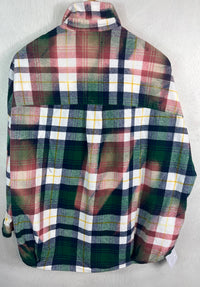 Vintage Green, Navy Blue, Yellow, White and Pink Size Medium