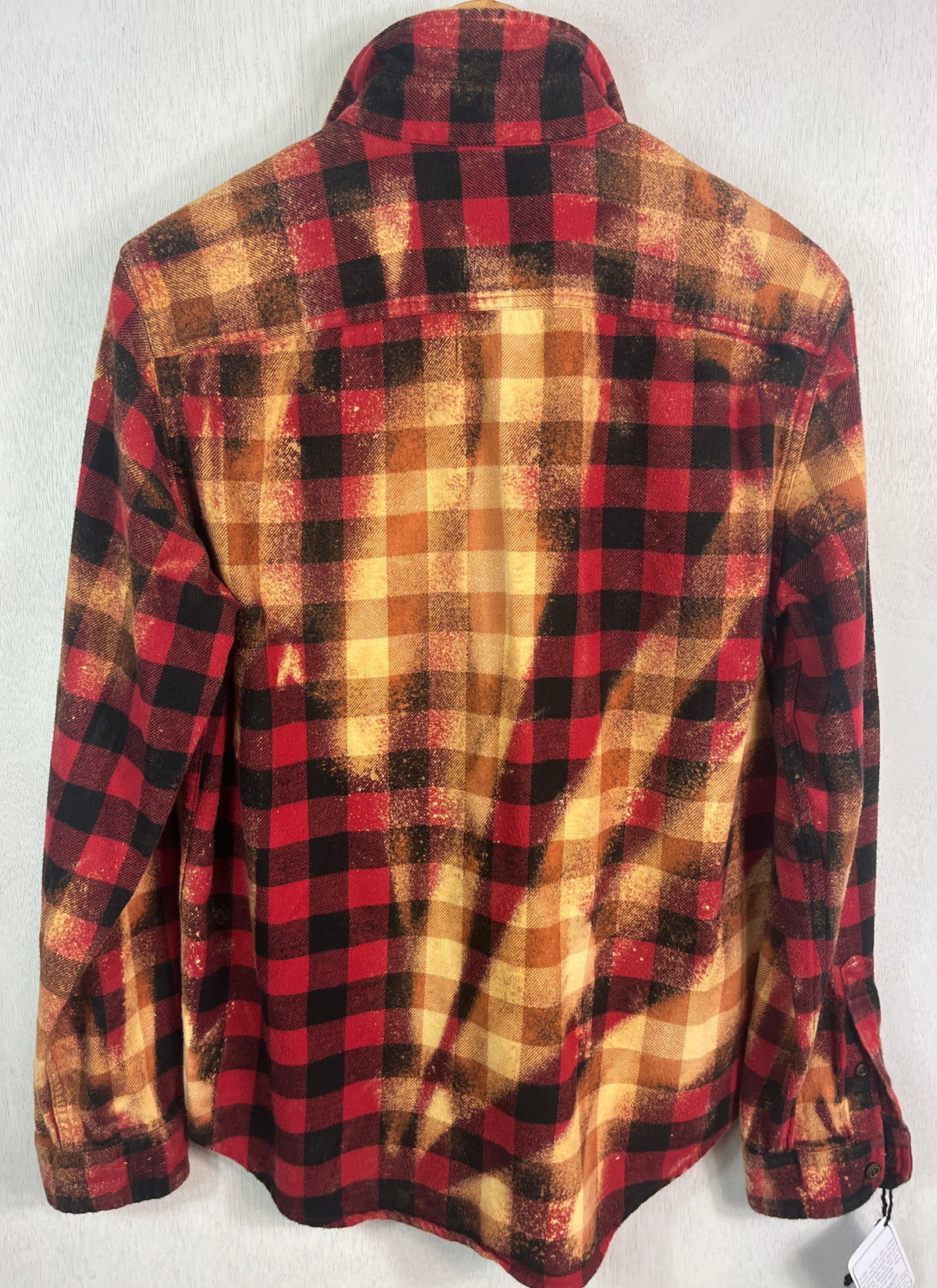 Vintage Red, Black and Gold Flannel Size Medium