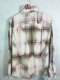 Vintage Cream, Sage, Brown and Lavender Size Large