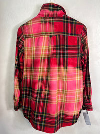 Vintage Red, Black, Green and PInk Flannel Size Small