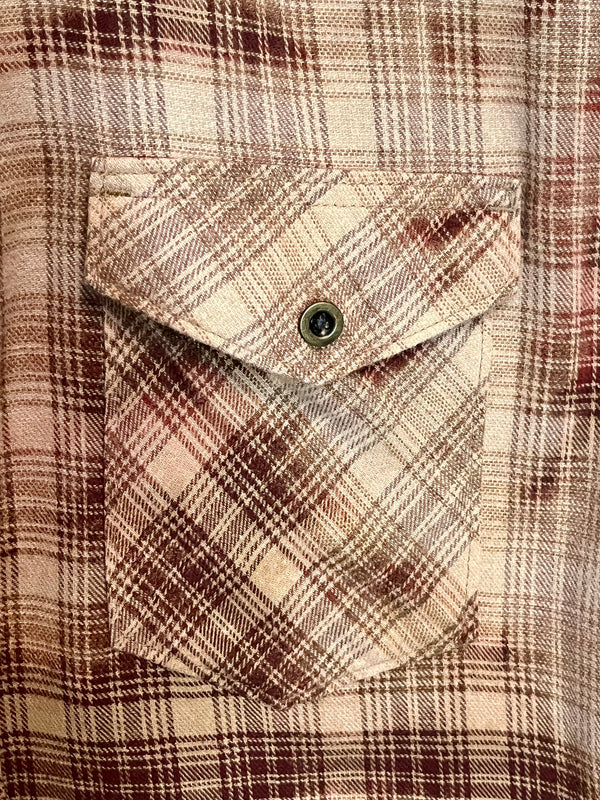 Vintage Brown, Tan and Ash Flannel Size XXL