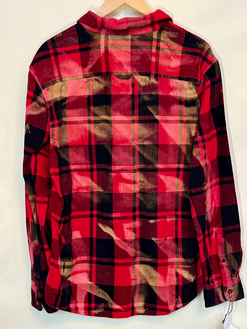 Vintage Red, Black and Gold Flannel Size XL