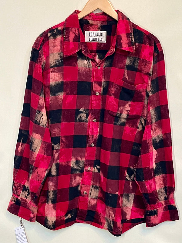 Vintage Red and Black Buffalo Check Flannel Size XL