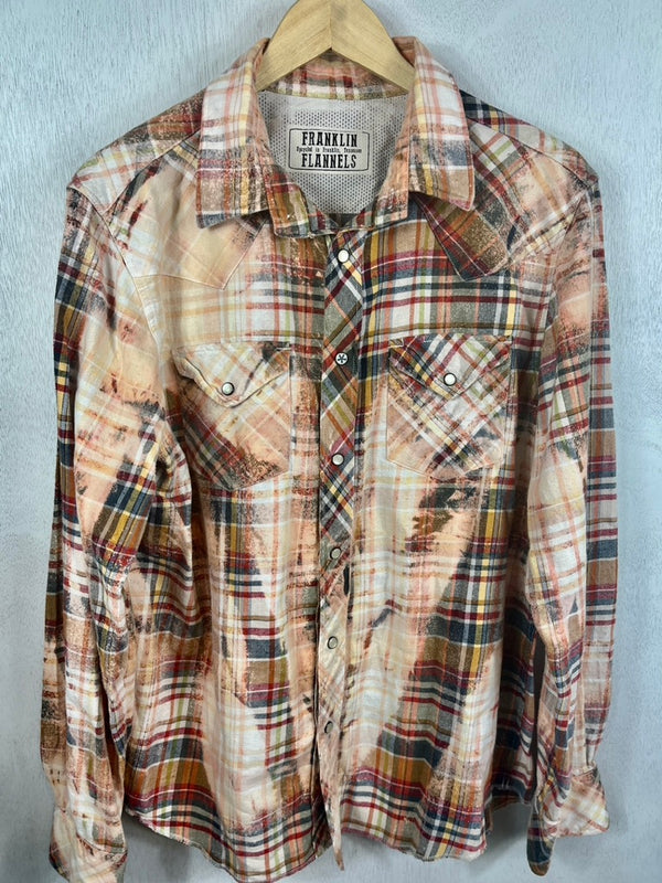 Vintage Western Style Multi-Colored Flannel Size Medium