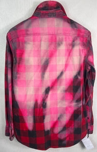 Vintage Red, Black and Pink Flannel Size Small