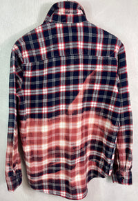 Vintage Red, White and Blue Flannel Size Small