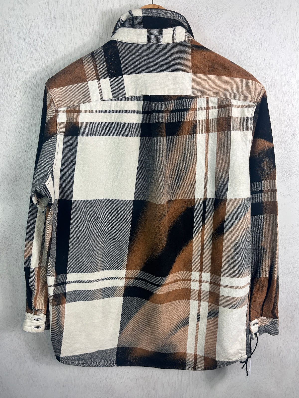 Vintage Black, Brown and White Flannel Jacket Size Medium