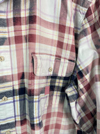 Vintage Rose, Navy and White Flannel Size XL