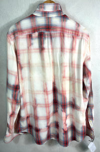 Vintage Red, White and Blue Flannel Size Large