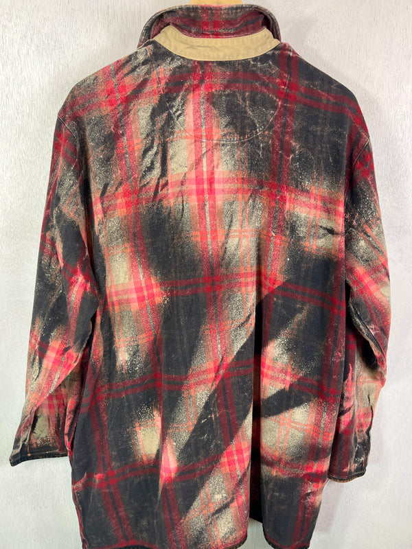 Vintage Red, Black and Grey Flannel Size XL