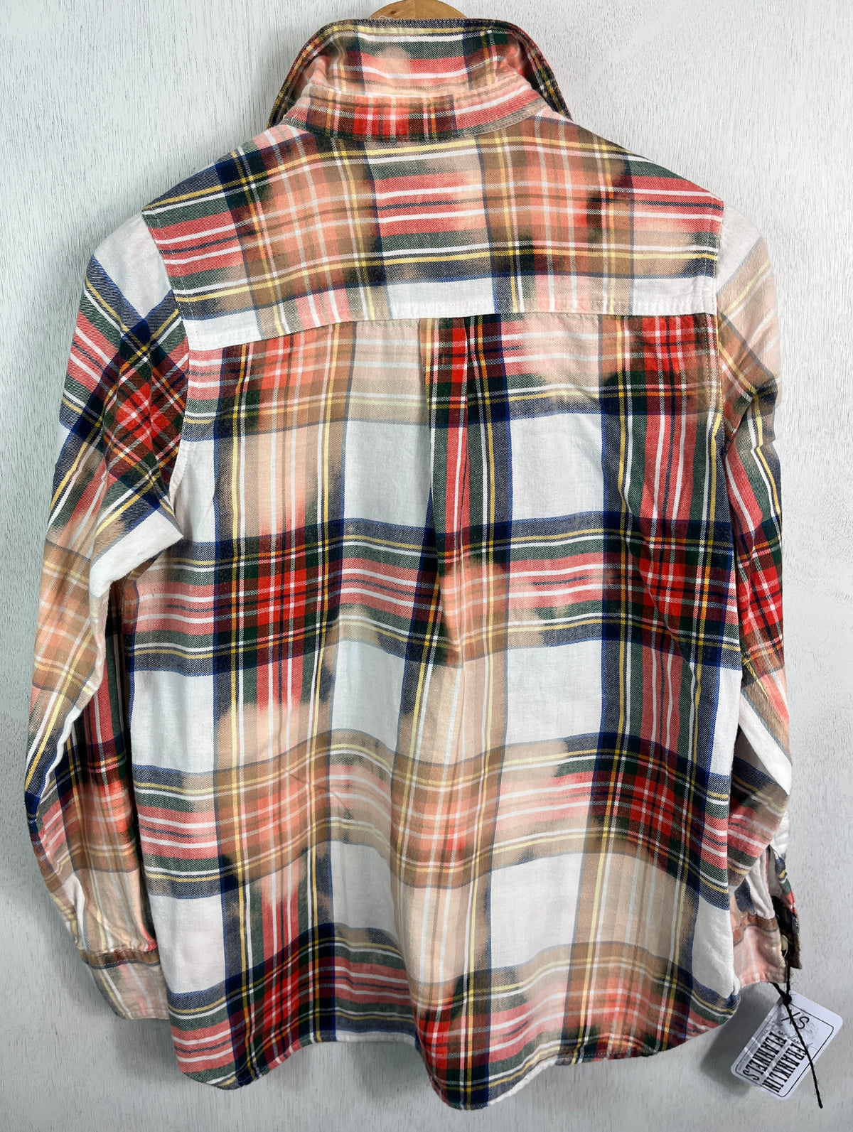 Vintage Red, Navy, Yellow, White and Red Lightweight Cotton Size XS