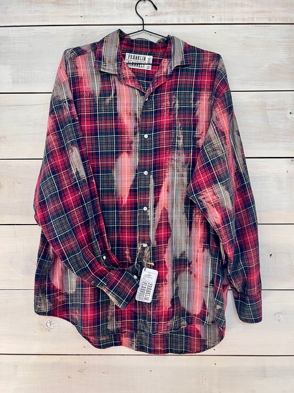 Red, navy, forest green, and yellow, lightweight flannel size XXL