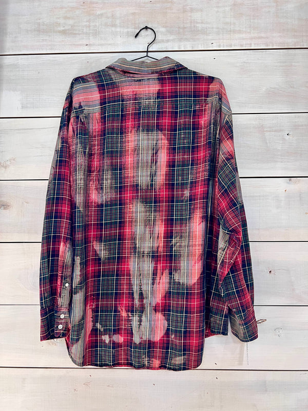 Red, navy, forest green, and yellow, lightweight flannel size XXL