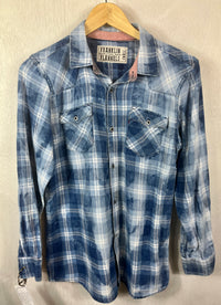 Vintage Western Style Denim Blue Lightweight Cotton Size Small