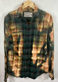 Vintage Green, Rust and Gold Flannel Size Small