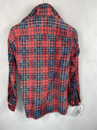 Vintage Retro Red, Blue and Yellow Size Small