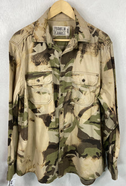 Vintage Camouflage Flannel Size Large