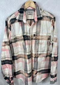 Vintage Pink, Black, White and Camel Size Large