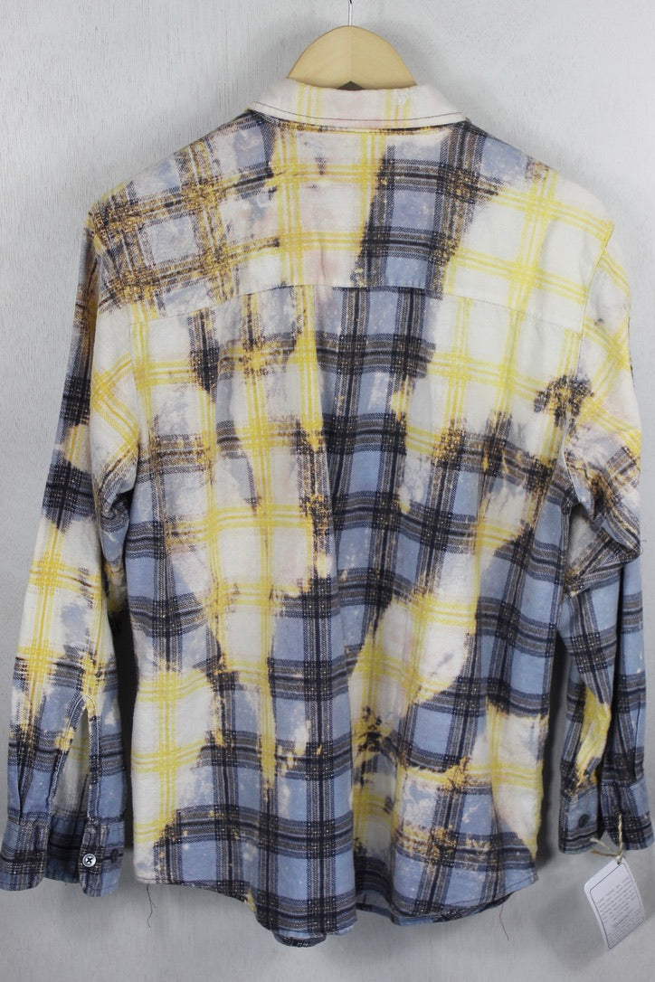Vintage Blue and Yellow Flannel Size Medium