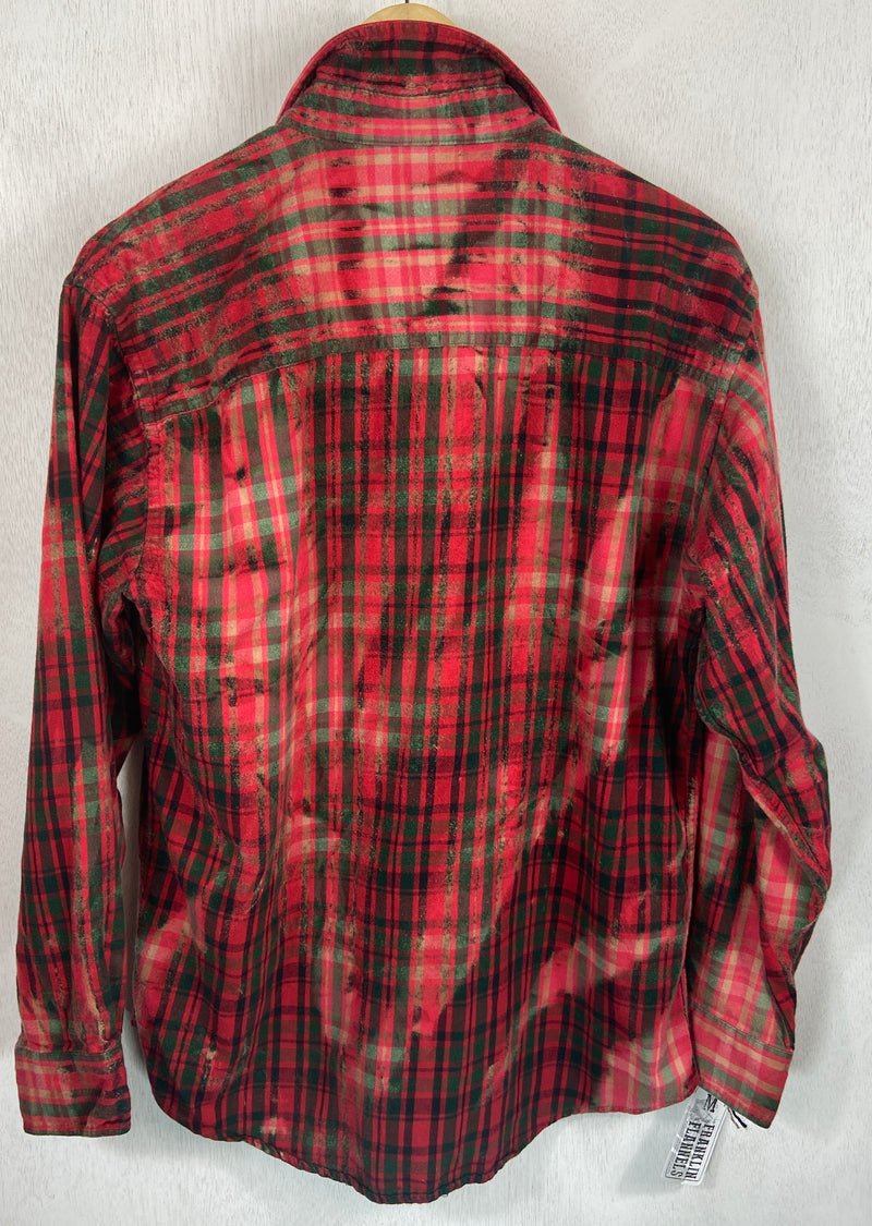 Vintage Red, Black and Green Flannel Size Medium