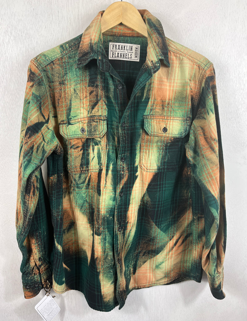 Vintage Green, Gold and Black Flannel Size Medium