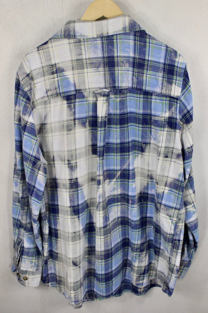 Vintage Blue and Grey Flannel Size XL