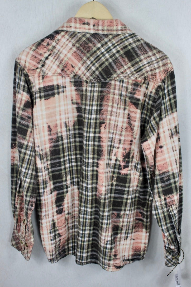 Vintage Pink and Grey Flannel Size Medium