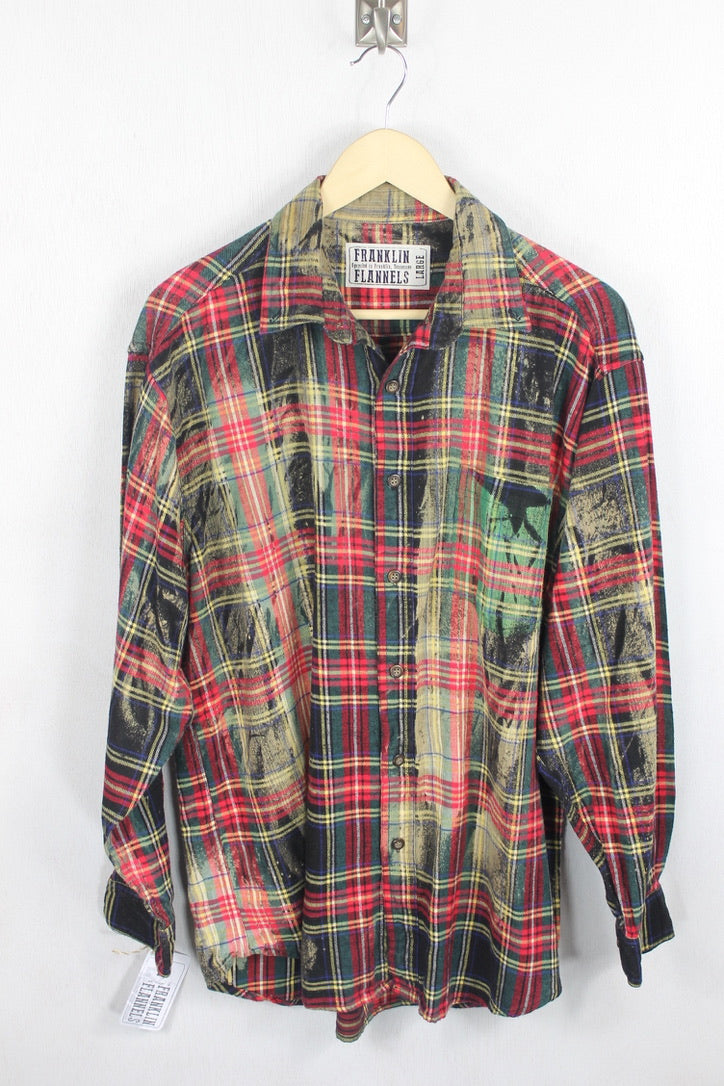 Vintage Red and Green Flannel Size Large