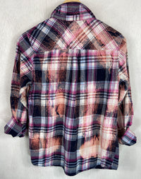 Vintage Purple, Pink, Light Blue and White Lightweight Cotton Size XS