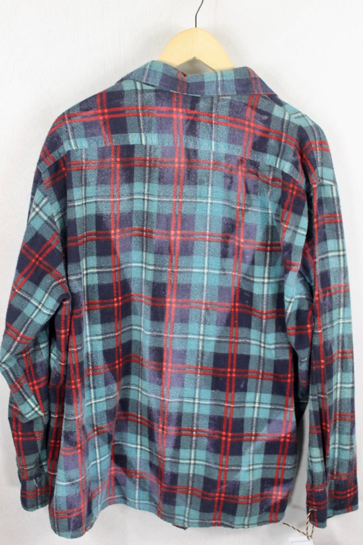 Vintage Blue and Red Flannel Size XL