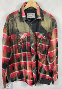 Vintage Red, Black and Green Flannel Size XL