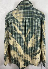 Vintage Green, Light Yellow and White Lightweight Cotton Size XL