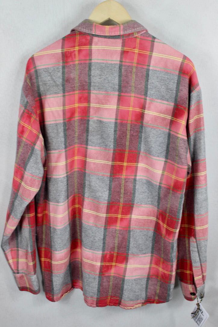 Vintage Red and Grey Flannel Size XL