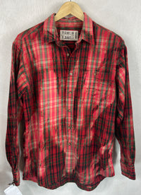 Vintage Red, Black and Green Flannel Size Medium