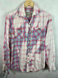 Vintage pastel colored lightweight flannel shirt Size XS