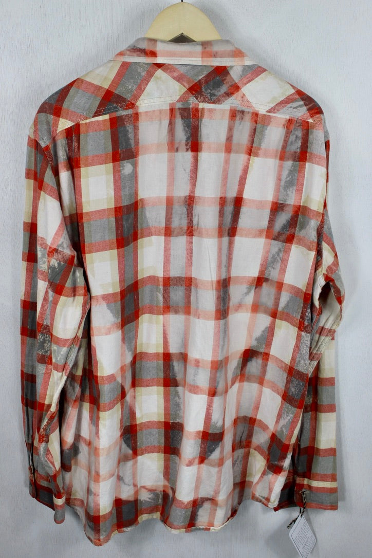 Vintage Red and White Flannel Size Large