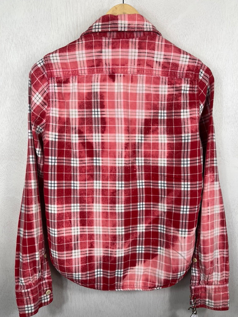 Vintage Red and White Flannel Size XS
