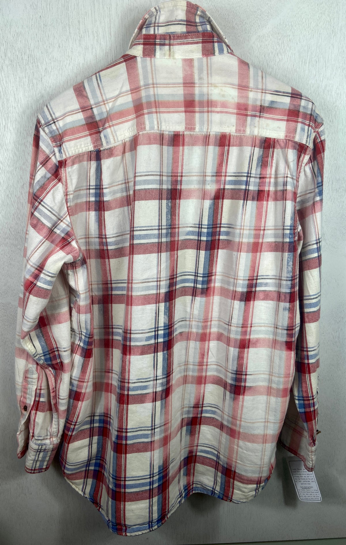 Vintage Red, White and Blue Flannel Size Medium