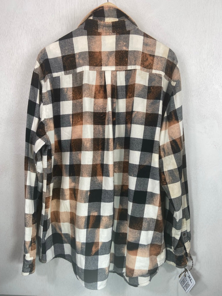 Vintage Black and White Flannel Size XL