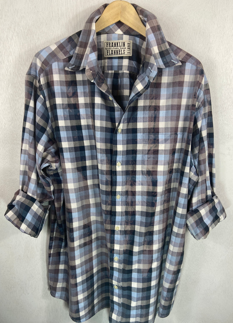 Vintage Faded Blue Lightweight Cotton Size XL