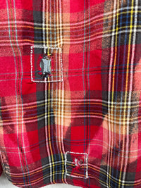 Vintage Red, Green and Pink Flannel Size Large