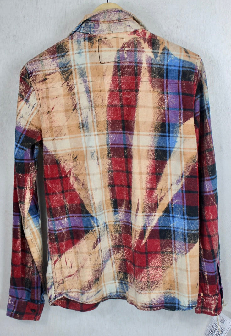 Vintage Red, Blue and Rust Flannel Size Small