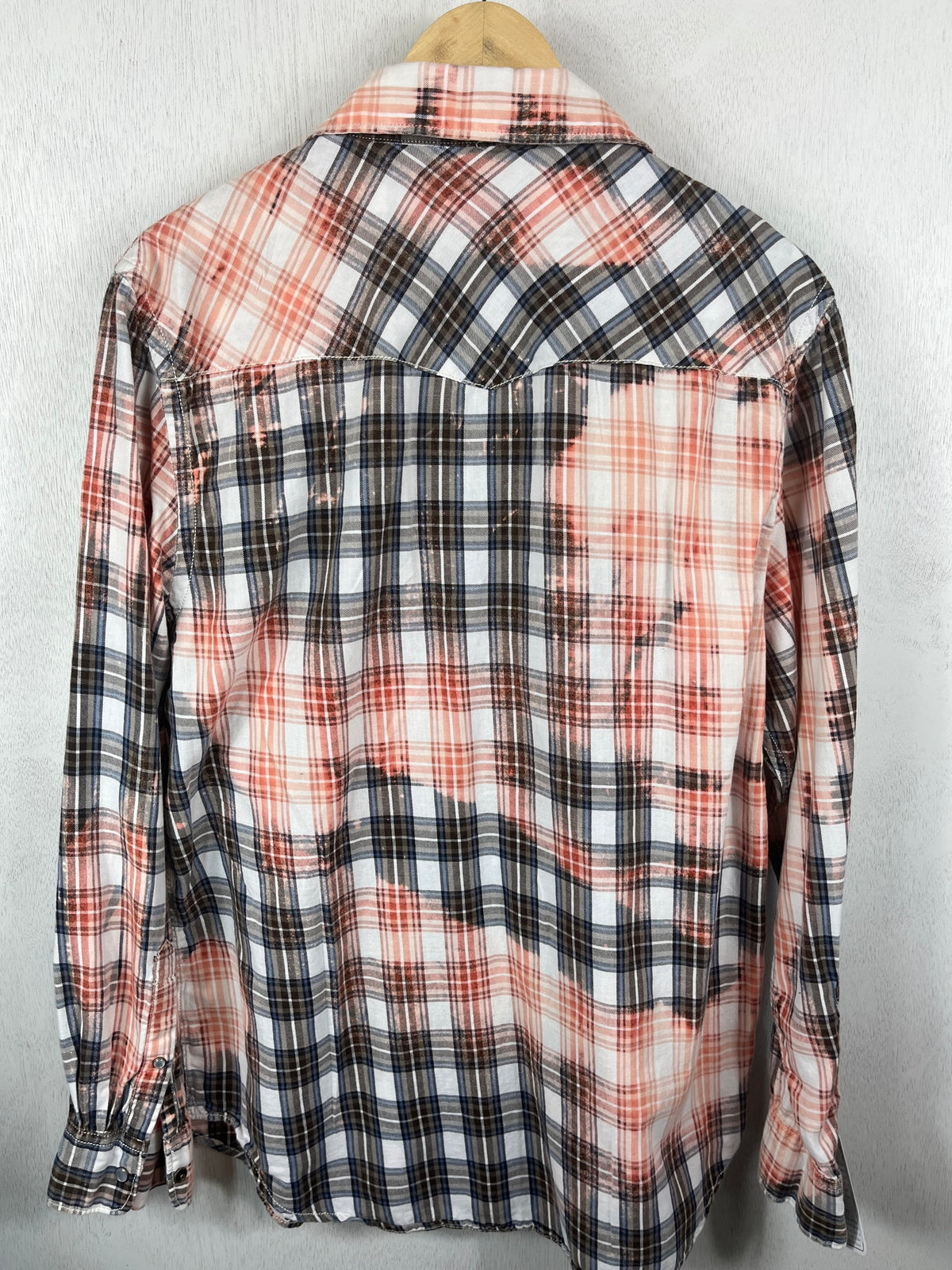 Vintage Western Style Pink, White and Black Lightweight Cotton Size Medium