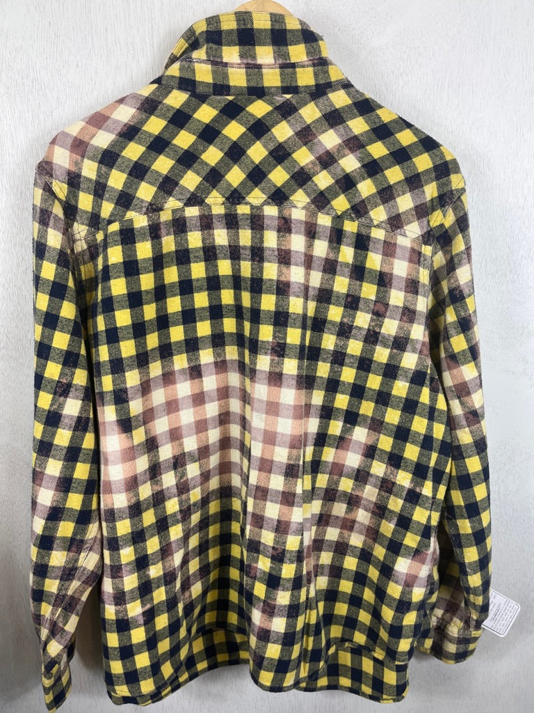 Vintage Western Style Yellow, Black and Light Pink Size Medium